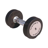 Ensemble d'haltères de fitness à domicile et commerciaux pour musculation et entraînement des bras haltères en caoutchouc