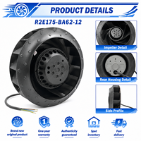 Ventilador Centrífugo Industrial Original de Alemania R2E175-BA62-12, Motor Duradero, Bajo Nivel de Ruido, Intercambiador de Calor, Ventilación