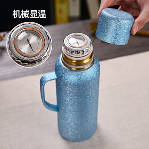 Bouteille isotherme en titane de 850 ml avec thermostat mécanique, grande capacité, poignée, pour la maison, le bureau, l'extérieur, et comme théière - Product Image 5