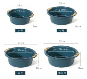 Lavabo de Plástico Doméstico Reforzado, para Pies, Lavandería, Verduras, y Lavabo Infantil de Doble Asa - Product Image 2