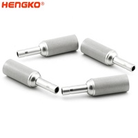 Diffuseur de gaz à bulles fines en acier inoxydable 316L sinterisé HENGKO pour injection d'oxygène, de CO2 et d'ozone