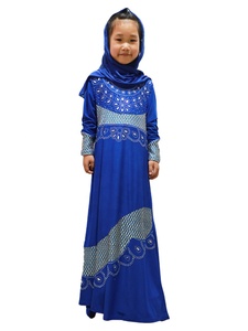 Ramadan Eid Mubarak ragazze bambini Abaya turchia abito musulmano caftano Dubai arabo Hijab vestito Abaya bambini abbigliamento islamico etnico - Product Image 3