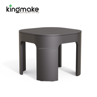 Chaise longue en aluminium robuste avec coussins imperméables, entretien facile, chaise longue d'extérieur, chaise longue de plage