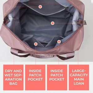Bolsas de viaje plegables de gran capacidad, bolso de mano impermeable, bolsa de viaje, bolsa de hombro para almacenamiento de gimnasio y Yoga, envío directo - Product Image 3