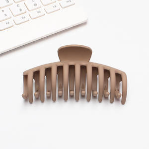 Handgemachte einfache quadratische Kiel Klaue Haarnadel Set neue Kunststoff Frosted Shark Clip Harz Material angepasst - Product Image 5