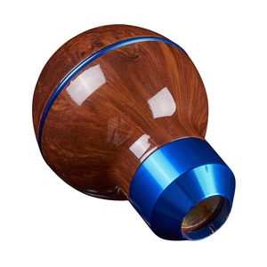 JDMotorsport88 רכב אדום עץ Shift Knob <span class=keywords><strong>5</strong></span> מהירות ידניים מקל שיפטר מנוף עם 3 מתאמי גומי - Product Image 6