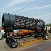 Nouvelle machine de criblage de sable mobile circulaire pour la construction, crible vibrant cylindrique en acier pour minerai, moteur haute efficacité