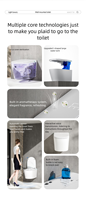 Juego de inodoro inteligente moderno para colgar en la pared, inodoro de cerámica inodoro, sensor automático, artículos sanitarios para Baño