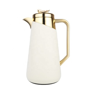 Dálah-termo de aislamiento de vidrio blanco y dorado, diseño Simple, 1,0 litros - Product Image 1