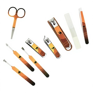 Portable 9 Piece Manicure <b>Pedicure</b> <b>Set</b> Stainless Steel Nail Care Tools Gift Box Case for DIY Manicure - Product Image 4