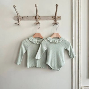 長袖ロンパーコットン幼児Tシャツ,長袖 - Product Image 5