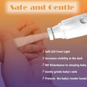 Cortauñas automático <span class=keywords><strong>para</strong></span> bebé, amoladora de <span class=keywords><strong>uñas</strong></span> LED, <span class=keywords><strong>lima</strong></span> de <span class=keywords><strong>uñas</strong></span> recargable, nuevo - Product Image 3