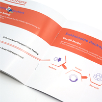 Brochures d'entreprise personnalisées imprimées avec reliure agrafée (format livre) en papier kraft et offset, logo personnalisé, couleur CMJN