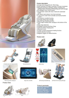 Sillón de Masaje Plegable Portátil de Cuero Eléctrico 3D Shiatsu de Doble Núcleo 2026 para el Hogar, Silla de Masaje de Espalda de Gravedad Cero para Cuerpo Completo