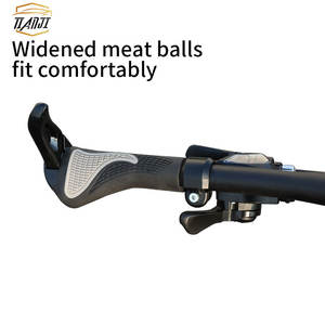 Poignées de guidon de vélo ergonomiques en caoutchouc en forme de <span class=keywords><strong>corne</strong></span> - Product Image 3