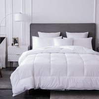 Ensemble de literie 100% coton, 6 pièces, blanc, linge de lit doux pour hôtel, draps Queen King, vente en gros, sur mesure