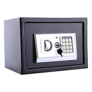 Caja de seguridad de efectivo con bloqueo de contraseña Digital ignífugo de Metal seguro, caja de seguridad de acero para dinero electrónico, Mini caja de seguridad para habitación de Hotel, hogar, barato