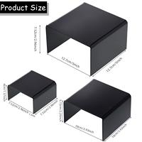 Présentoir écologique Riser acrylique noir pour bijoux Food Collections Action Statue Stand Display