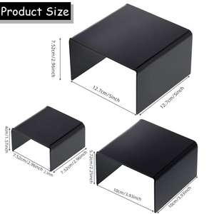 Présentoir écologique Riser acrylique noir pour <span class=keywords><strong>bijoux</strong></span> Food Collections <span class=keywords><strong>Action</strong></span> Statue Stand Display - Product Image 2