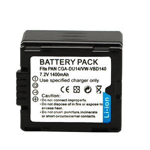 Batterie CGA-DU14 1400mAh DU14A pour Panasonic NV-GS28 GS32 GS500 CE Certifiée RoHS Vente en Gros Série Haute Capacité - Product Image 5