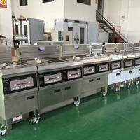 Restaurante Cocina Pollo frito Elevador automático Termostato Controlado Mc'donalds Temperatura Freidora eléctrica