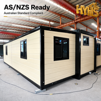 Pavillon de luxe préfabriqué avec toit à double aile de 20 pieds, certifié SAA (norme australienne), étanche, pour bureau ou école