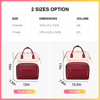 LOVEVOOK élégant mode dames logo personnalisé bureau Carry on Nylon casual 15.6 inch avec usb infirmière professeur femmes sacs à dos pour ordinateur portable