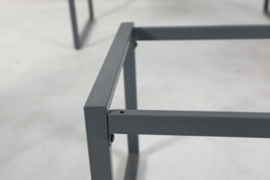 Leisure Modern Half-High Outdoor Table Steel <b>Frame</b> Metal Garden Furniture for Dining Parks Courtyards Hotels Villas - Product Image 5