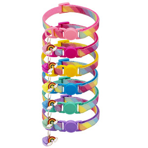 Collar para mascotas estampado 1,0 con hebilla de seguridad: Collar para mascotas de color arcoíris con hebilla segura, adecuado tanto para gatos como para perros - Product Image 4