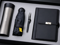 Flacon à vide parapluie de luxe promotionnel A5 cahier stylo coffret cadeau personnalisé cadeaux d'entreprise paquet en carton costume