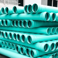 Tubería de PVC U-PVC ASTM D1785 SCH40 y SCH 80 con Certificación NSF de 1/2 a 6 Pulgadas, Tubería de PVC SCH40 con Curvas para Suministro de Agua
