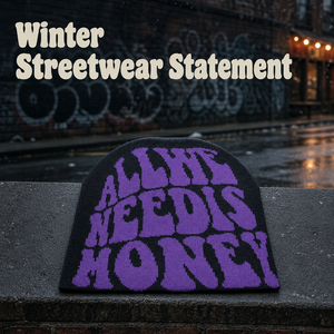 Highfly Custom Jacquard <strong>Knit</strong> Beanie Psychedelic Bubble Graphic Winter Streetwear Unisex OEM Private Label Wholesale - Product Image 3