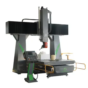 wood profile 5 axis working HQD 9.0KW air-cooling spindle Four axis rotation axis DSP control handle cnc router