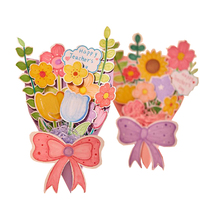 VOSAN Kit d'activités créatives pour enfants : Bouquet de fleurs en papier DIY, thème science-fiction, cadeau Fête des Enseignants, découpes en papier, nœuds
