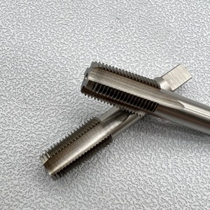 Jeu de tarauds à main pour tuyaux coniques <span class=keywords><strong>NPT</strong></span> HSS, 1/4-18 <span class=keywords><strong>NPT</strong></span> HSS, <span class=keywords><strong>taraud</strong></span> à tuyaux conique, <span class=keywords><strong>taraud</strong></span> haute vitesse de haute qualité - Product Image 2