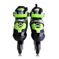 Patins à roulettes moins chers Patins à roues alignées en PVC avec roues en caoutchouc Chaussures de patinage à roulettes