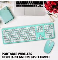 Ensemble clavier souris rétro-éclairé RVB sans fil 2.4G mince avec interrupteur à ciseaux compatible avec ordinateur portable Mac PC de bureau