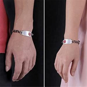 Aceon gelang batang ID medis Logo warna-warni kustom gelang modis <span class=keywords><strong>diabetes</strong></span> alergi darurat baja tahan karat Yiwu - Product Image 2