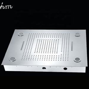 Termostática 4 vías <span class=keywords><strong>ducha</strong></span> de doble LED lluvia cascada <span class=keywords><strong>ducha</strong></span> de masaje de la cabeza de alto flujo válvula desviadora - Product Image 4