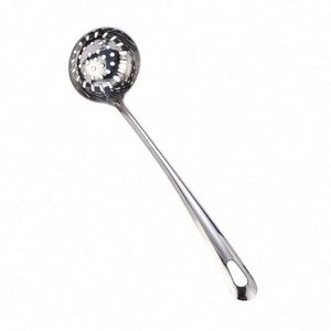 Factory Stainless Steel Kitchenware Skimmer Slotted Spoon Kitchen Utensils Restaurant Cooking Tool Soup Spoon Ladle for Serving - Product Image 1