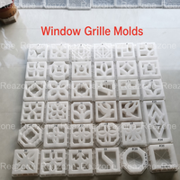 Reazone Moule à briques creuses décoratives 3D en plastique ABS pour blocs de béton et parpaings