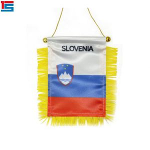 Mini Bandera de Satén Personalizada de España con Borlas Amarillas, Impresión Digital, para Coche, Eventos Deportivos y Exhibición - Product Image 6