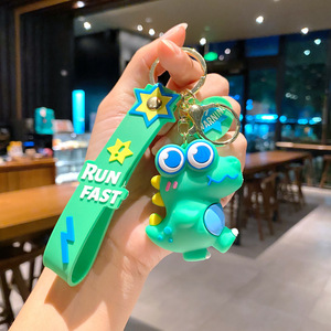2026 New Creative Kids Pendant Gifts Cartoon Cute Silicone <b>Rubber</b> Dinosaur 3d Keychain - Product Image 3