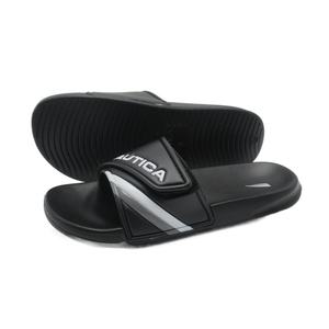 Sandalia deslizante con punta abierta para hombre, logo en relieve, Velcro, diseño superior, soporte para arco anómico y puntera de talón - Product Image 3