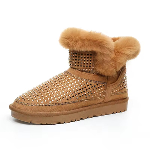 Women's 2026 Winter Snow Boots Plush Thick Upper Thermal & Hard-Wearing Casual Flat Short Cotton Boots - Product Image 6