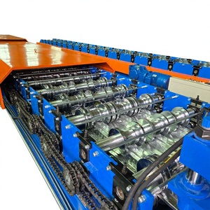 Máquina para Fabricar Tejas Trapezoidales de Metal, Máquina de Conformado de Metal para Láminas de Techo IBR, Máquina de Prensado y Conformado por Rodillos - Product Image 1