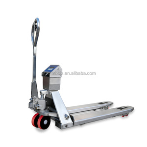 รถยกพาเลทไฮดรอลิกแบบแมนนวล ISO CE รุ่น Manual Jack 2 ตัน 3000 กก. วัสดุสแตนเลส ล้อ PU รถยก CBY 2 ตัน อุปกรณ์ยกของ - Product Image 4