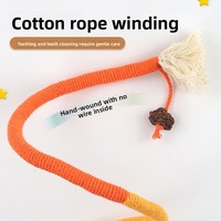 Jouet pour chaton en corde de coton avec herbe à chat et argentier, baguette interactive pour le nettoyage des dents, pour usage intérieur - Vente en gros usine, produit phare