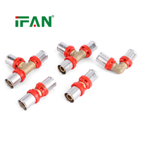IFAN - Ventes Flash : Matériaux de Plomberie - Raccords de Tuyauterie PEX-AL-PEX Multicouche pour Chauffage par le Sol - Système de Plomberie PEX à Sertissage