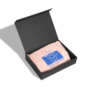 <span class=keywords><strong>2025</strong></span> Mới Sang Trọng Tùy Chỉnh Màu Đen Gấp Quần Áo Từ Tính Bao Bì Các Tông Cứng Nhắc Hộp Quần Áo Hộp Quà Tặng Cho Doanh Nghiệp Nhỏ - Product Image 1